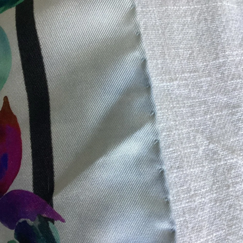 Elizabetta 100% Silk Scarf Blue Floral Italian Botanical Design - Picture 9 of 13